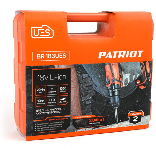 Дрель-шуруповерт Patriot BR 183UES