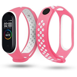 Ремешок CASE Nike для Mi Band 3/4 розово-белый