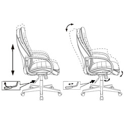 Кресло Бюрократ T-9950PL (черный)