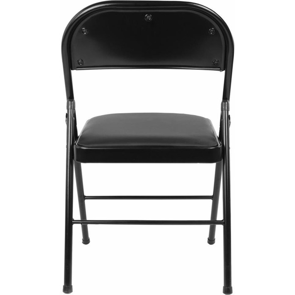 Стул складной BRABIX Golf Plus CF-003 КОМФОРТ (черный каркас, кожзам черный) 533026