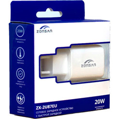 Сетевое зарядное устройство ZONSAN ZX-2U87EU