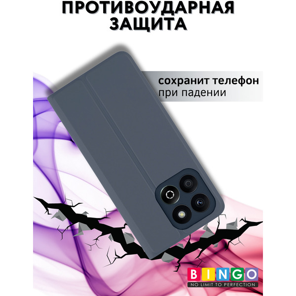 Чехол-книга Bingo Magnetic HONOR X7d Серый