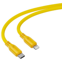 Кабель ATOMIC ELGATO USB-C - LIGHTNING PD 27W, 1.5 м, желтый | 30.381