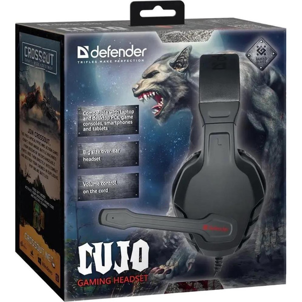 Игровая гарнитура Defender Сujo 64505 (черный/красный)