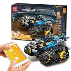 Игрушка конструктор на радиоуправлении MOULD KING 13032 Скоростной вездеход синего цвета
