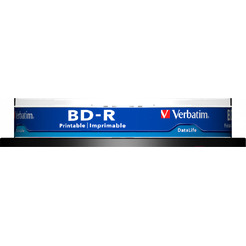 Диск BD-R Verbatim 25ГБ SL Datalife Printable 10 шт 43804