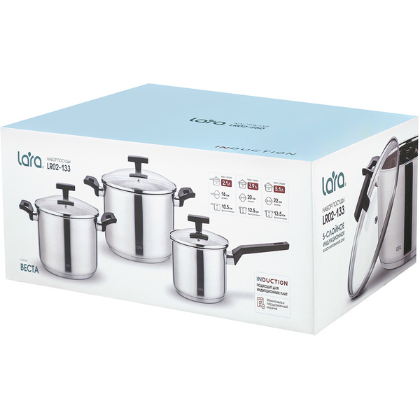 Набор посуды Lara ВЕСТА LR02-133