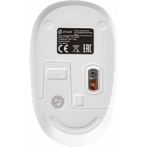 Мышь Oklick 505MW (белый)