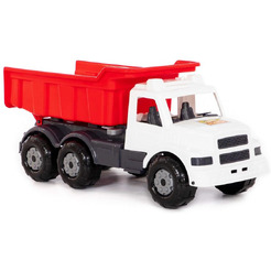 Автомобиль-самосвал Полесье Буран" №3 (бело-красный) 43672
