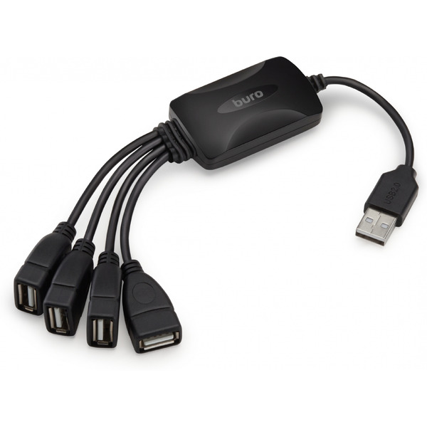 Разветвитель USB 2.0 Buro BU-HUB4-0.3-U2.0-Splitter
