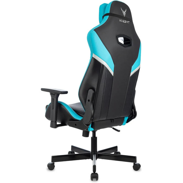 Кресло игровое Knight Thunder 5X (черный/голубой)