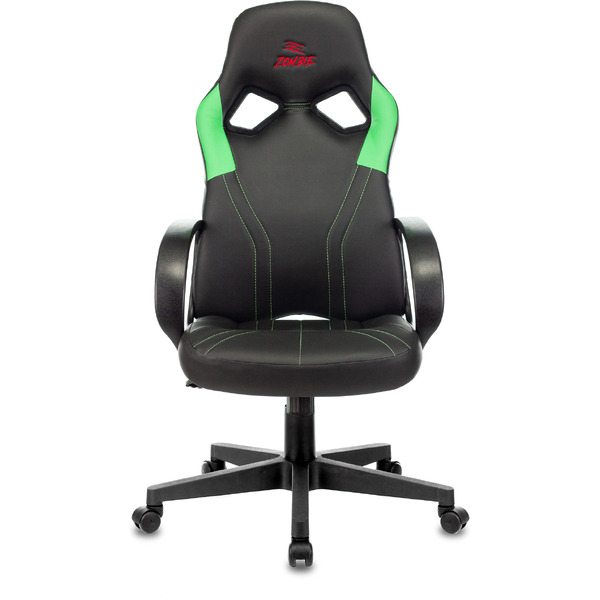 Кресло геймерское Бюрократ Zombie Runner (черный/зеленый)