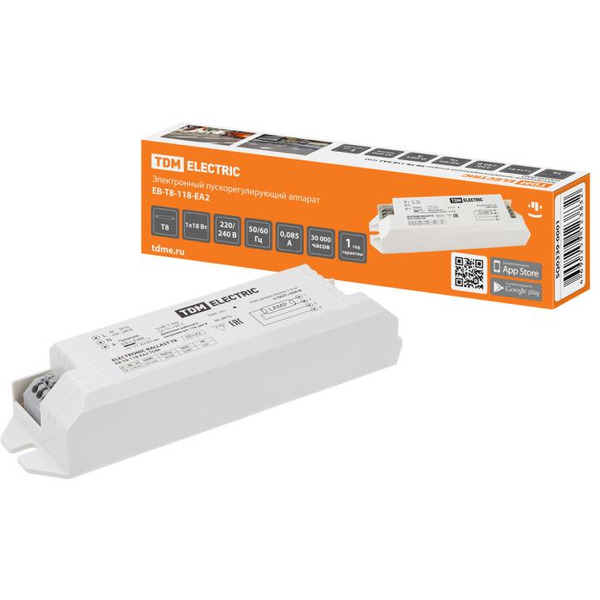 Электронный пускорегулирующий аппарат TDM Electric EB-T8-118-EA2 SQ0339-0001