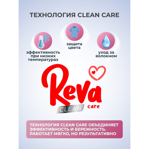Гель для стирки Reva Care для цветного белья Редизайн (2л)