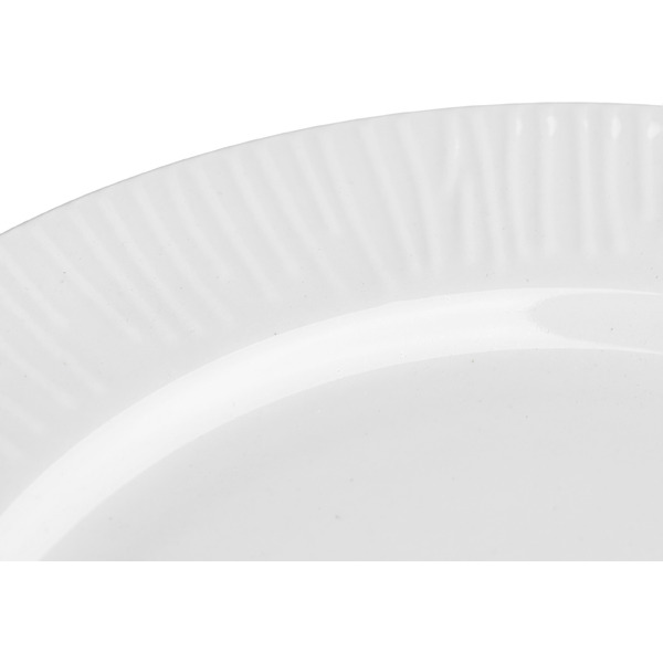 Тарелка столовая обеденная Sundays Home Relief керамика TRVK26014 (27см, белый)