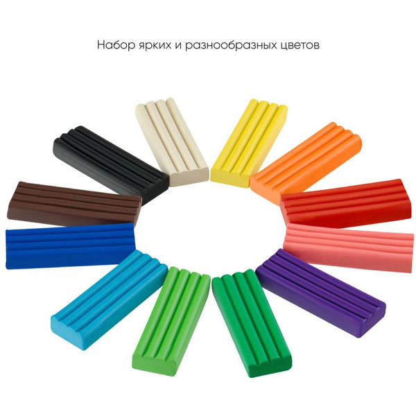 Пластилин Гамма Классический 281033 (12 цв)