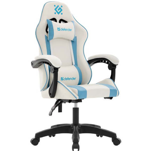Кресло компьютерное Defender Legas (белый/голубой)