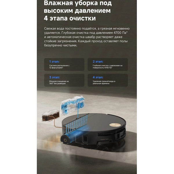 Робот-пылесос Trouver Robot Vacuum S70 Ultra Roller Black (RLZ52EE)