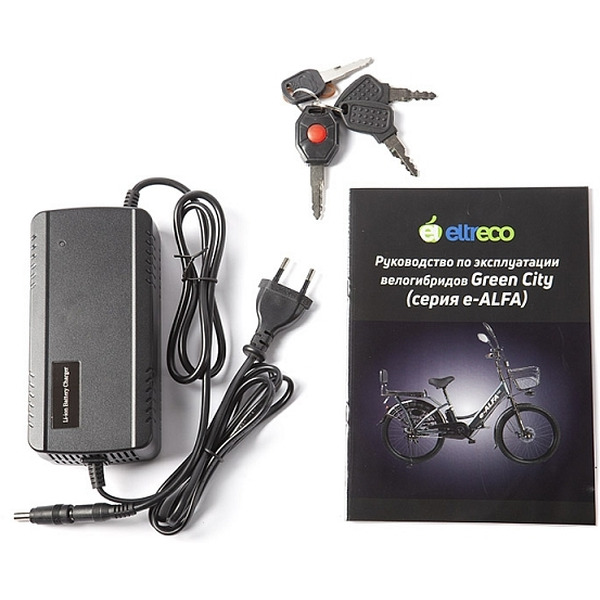 Велогибрид GREEN CITY E-Alfa New (темно-серый)