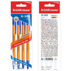 Набор шариковых ручек Erich Krause Stick Orange R-301 22189 (4 шт)