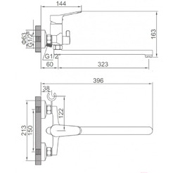 Смеситель Ledeme L2261