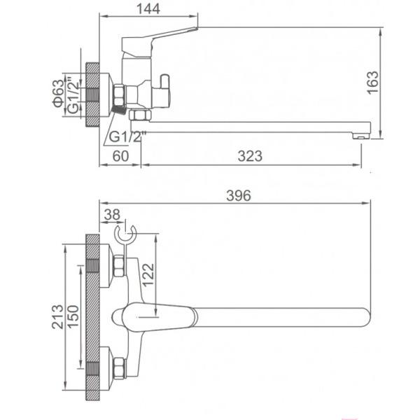 Смеситель Ledeme L2261