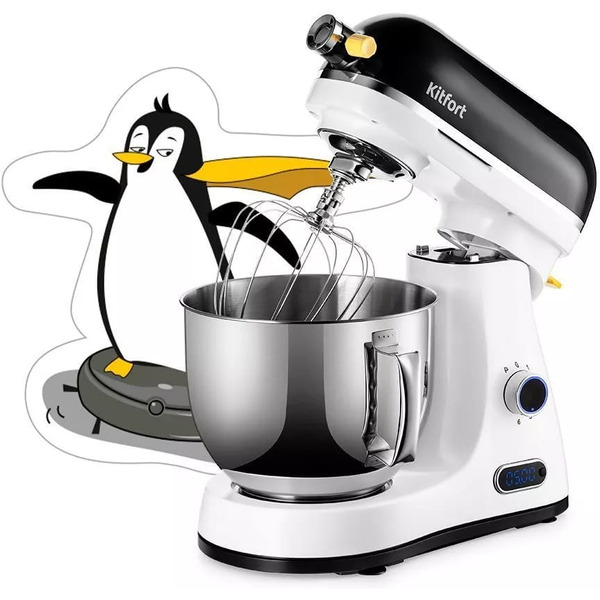 Цельнометаллический планетарный миксер Kitfort КТ-3437