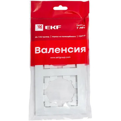 Рамка EKF Валенсия 2-местная (белый)