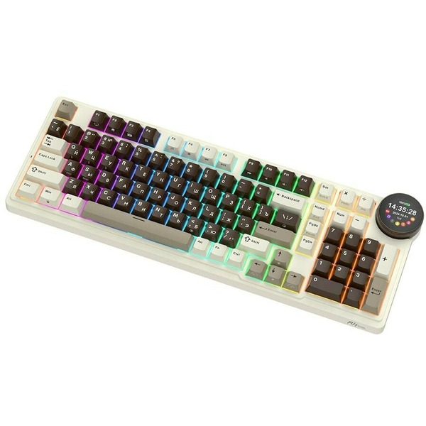 Клавиатура Royal Kludge RK N99 Mokko Grey (Cream switch)