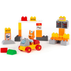 Конструктор Полесье Макси. Три кота. Коржик на автогонках 31284