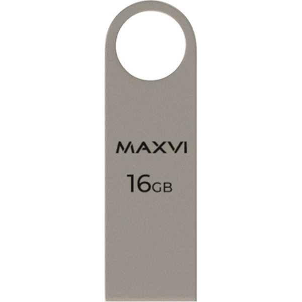 USB флеш Maxvi MK 16GB FD16GBUSB20C10MK (серебристый)