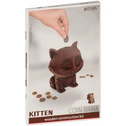 Модель в виде конструктора EWA Кошечка-копилка