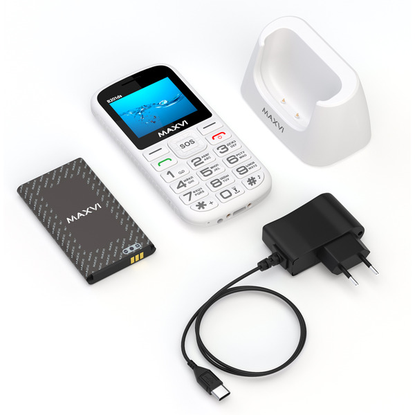 Мобильный телефон Maxvi B201ds (белый)