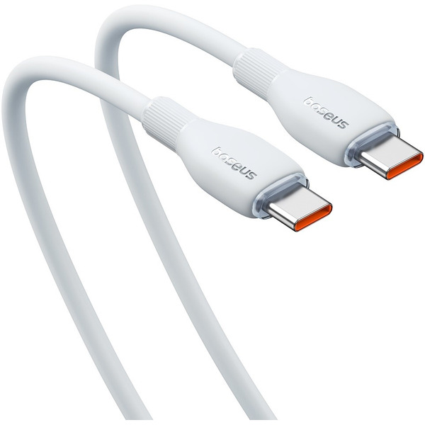 Кабель Baseus Pudding Series Fast Charging Cable 100W USB Type-C - USB Type-C P10355702221-01 (2 м, белый)