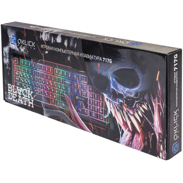 Клавиатура Oklick 717G Black Death
