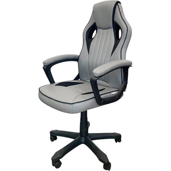 Кресло офисное SITUP Luna chrome (экокожа Grey / сетка Black)