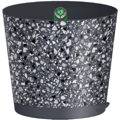 Горшок для цветов IDILAND Stone Flower 221606935/01 (серый)