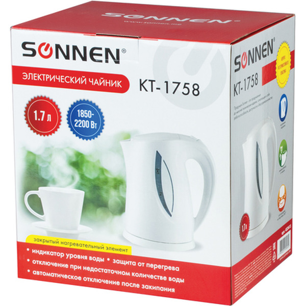 Чайник электрический SONNEN KT-1758