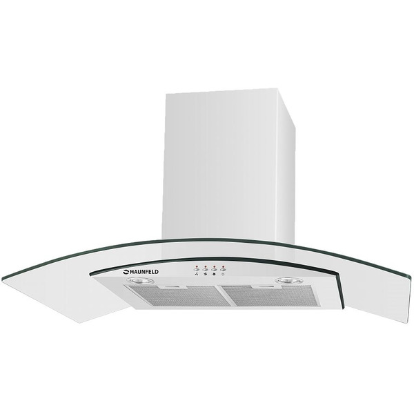 ВЫТЯЖКА MAUNFELD ANCONA PLUS 90 БЕЛЫЙ/ПРОЗРАЧНОЕ стекло