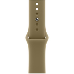 Умные часы Apple Watch Series 12 42 мм MJEF4X/A (алюминиевый корпус, бронзовый/оливковый, спортивный силиконовый ремешок S/M)
