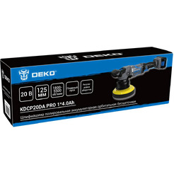 Полировальная машина Deko KDCP20DA PRO 081-1029 (с 1-им АКБ)