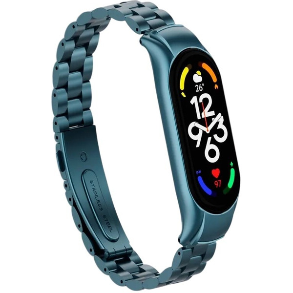 Ремешок Bingo Stainless для XIAOMI Mi Band 7 (серый)