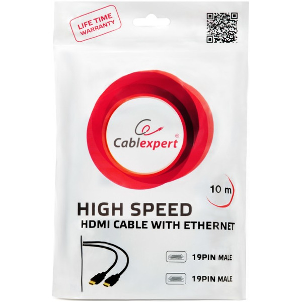 Кабель HDMI CABLEXPERT CC-HDMI4-10M v1.4