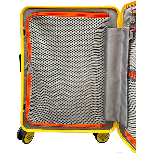 Чемодан DoubleW 005# (S, желтый)