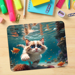 Коврик для мыши Cactus Fish Cat CS-MPC-D15M
