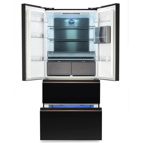 Холодильник Hyundai CM55043F (черное стекло)