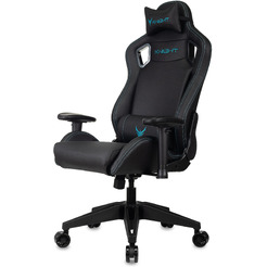 Кресло игровое Бюрократ Knight Outrid Smile экокожа, черный