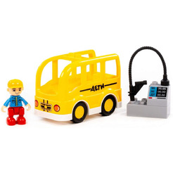 Конструктор Полесье Макси Школьный автобус 10807