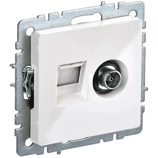 Розетка телевизионная IEK Brite РТВ/РК12-БрБ