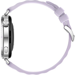Смарт-часы HUAWEI Watch GT 6 41mm (KSU-B19) серебристый, с фиолетовым ремешком из фторэластомера